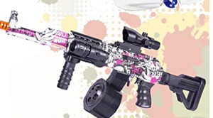lot 3626 image: VDD Splatter Gel Ball Blaster M762 - SemiAutomatic Modes - Backyard Fun and Outdoor Games for Kids, Adults,Boys and Girls Ages 12