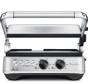 lot 3673 image: Breville BGR700BSS Sear and Press Grill, Brushed Stainless Steel