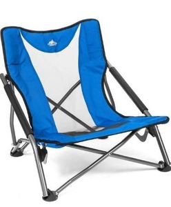 lot 3689 image: Cascade Mountain Tech Camping Chair - Low Profile Folding Chair for Camping, Beach, Picnic, Barbecues, Sporting Event with Carry Bag