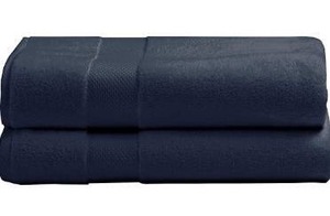 lot 3714 image: Charisma American Heritage 2 Pack Navy Bath Towel