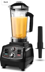 lot 3735 image: WantJoin Professional Blender, Countertop Blender ,Blender for kitchen Max 1800W High Power Home and Commercial Blender with Timer, Smoothie Maker 2200ml for Crushing Ice, Frozen Dessert, Soup,fish