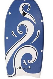lot 3758 image: MOON LENCE Body Board Lightweight with EPS Core Body Board with Slick Bottom for Sea, Beach, Pool, Surfing for Kids Teens