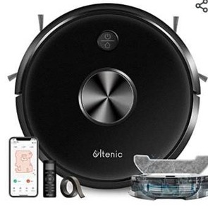 lot 8032 image: Utenic Pro Robot Vacuum and Mop Combo Self Charging