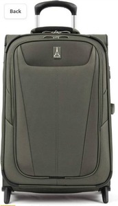 lot 3775 image: Travelpro Maxlite 5 Softside Lightweight Expandable Upright Luggage, Slate Green, Carry-On 22-Inch