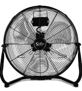 lot 3780 image: Simple Deluxe 20 Inch 3-Speed High Velocity Heavy Duty Metal Industrial Floor Fans Quiet for Home, Commercial, Residential, and Greenhouse Use, OutdoorIndoor, Black, 1-Pack