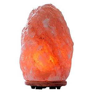 lot 3782 image: Himalayan Glow 1004 Hand Carved Natural Himalayan Salt lamp, 6-7 LBS, OrangeAmber (B001C4CK42)