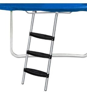 lot 3802 image: Rukars Trampoline Ladder, 3-Step Universal Trampoline Ladder for Kids, Easy to Install Trampoline Accessories Trampoline Steps, UV Treated Steel for All Weather Exposure, Sturdy & Safe Design