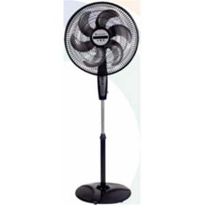 lot 3844 image: World & Main CZST180BK 18 in. Pedistal Ecojet Prformance Fan Black