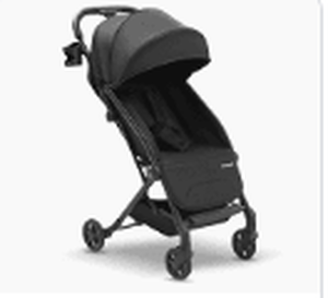 lot 3837 image: Mompush Black 4 Wheel Stroller