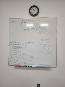 lot 49042 image: 4ft x 4ft Whiteboard - BRING TOOLS TO REMOVE FROM WALL