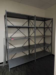lot 49046 image: 8ft x 2ft x 7ft Metal Shelf