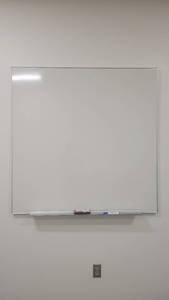 lot 49082 image: 4ft White Board W a Marker Holder