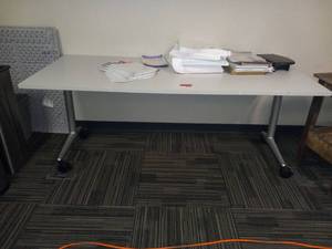 lot 49107 image: Steelcase Table with Wheels