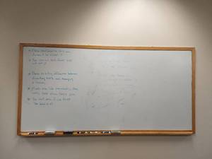 lot 49134 image: 6ft Wooden Frame Whiteboard