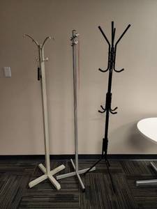 lot 49140 image: Lot of 3 Coat Racks&nbsp