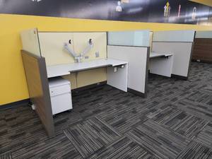 lot 49013 image: 2 Standard Workstation Cubicles