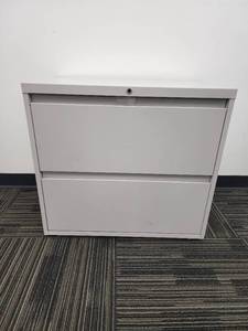 lot 29753 image: 2 Drawer 3ft Lateral Filing Cabinet