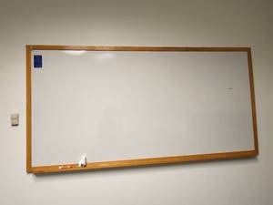 lot 29762 image: 6ft Wooden Frame Whiteboard
