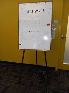 lot 40098 image: White Board on Tripod&nbsp