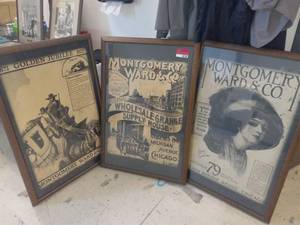 lot 40238 image: Lot Of 3 Professionally Framed Art