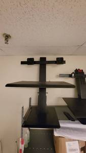 lot 40252 image: Human Scale Computer Stands W Adjustable Heights