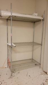 lot 40258 image: 3-Tier Stainless Steel Metro Rack