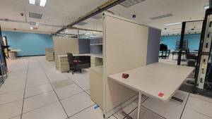 lot 49213 image: 2-Unit Purple Cubicle Workstations