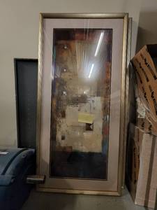 lot 49335 image: Lot of 3 Shiny Framed Wall Art