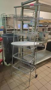 lot 40540 image: 5-Tier Metal Rack W Baskets