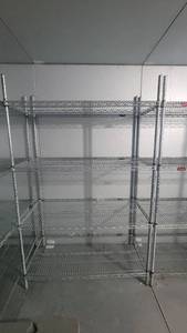 lot 40582 image: 4-Tier Stainless Steel Racks
