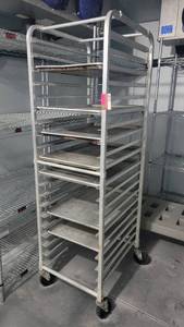 lot 40589 image: Advance Tabco Aluminum Sheet Pan Rack
