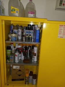 lot 40155 image: Justrite Flammable Cabinet