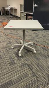 lot 22674 image: Gray Square Rolling Table