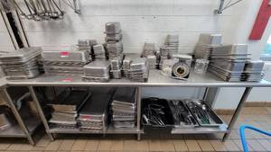 lot 44548 image: 8ft Advance Tabco Stainless Steel Prep Table