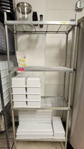 lot 44554 image: 4-Tier Postmaster Rack W Contents