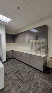 lot 49421 image: Gray Lower and Upper Cabinetry