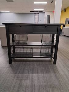 lot 44508 image: Black Rectangular Hall Table