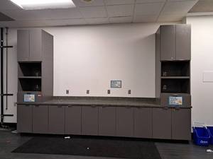 lot 44530 image: Charcoal Grey with Speckled Grey Granite Top Cabintery