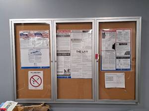 lot 44532 image: Plexi Glass Newsboard