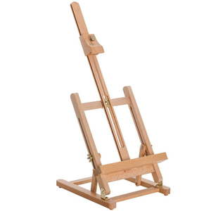 lot 46642 image: U.S. Art Supply Small Tabletop Wooden H-Frame Studio Easel