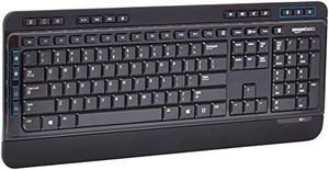 lot 46648 image: AmazonBasics Wireless Computer Keyboard and Mouse Combo,Renewed
