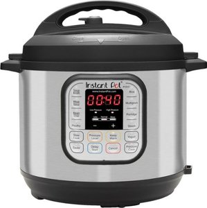 lot 46649 image: Instant Pot 6 Quart Duo 7-in-1 Electric Pressure Cooker, Silver,brushed stainless steel