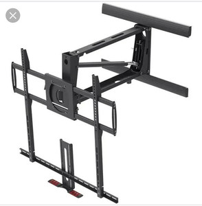 lot 46686 image: Monoprice Above Fireplace Pull-Down Full-Motion Articulating TV Wall Mount Brack