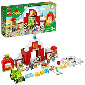lot 46687 image: Lego Duplo Town Barn, Tractor and Farm Animal Care