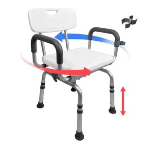 lot 46702 image: Jachee Swivel Rotating Shower Chair