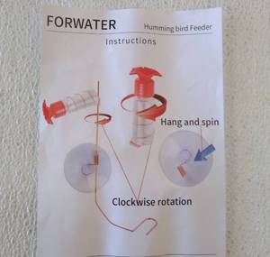 lot 46720 image: Forwater Hummingbird Feeder