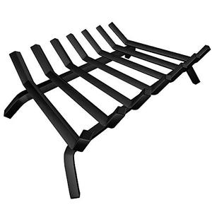 lot 46725 image: Amagabeli Black Wrought Iron Fireplace Log Grate