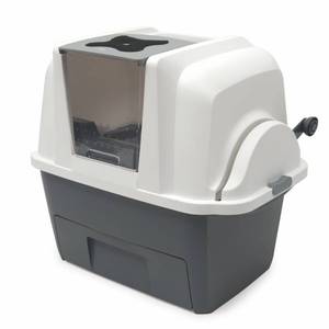 lot 46729 image: Catit Smartsift Cat Litter Box, Automatic Sifting Cat Pan ,B009B83V76