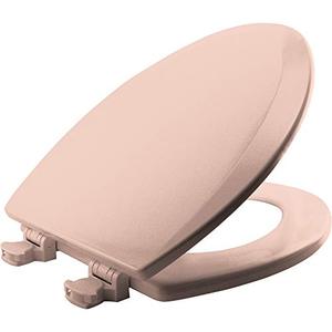 lot 46740 image: Bemis Toilet Seat, Elongated, Durable Enameled Wood, Venetian Pink