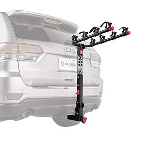 lot 46782 image: Allen Sports Deluxe Locking Quick Release 4-Bike Carrier for 2 in. Hitch,Black